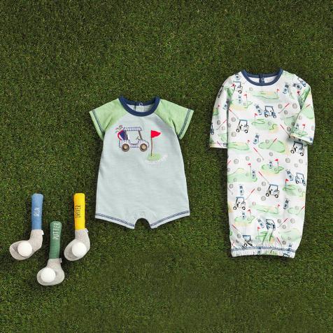 These golf-themed baby and toddler sets will get them swinging earlier