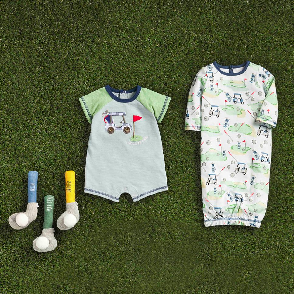 These golf-themed baby and toddler sets will get them swinging