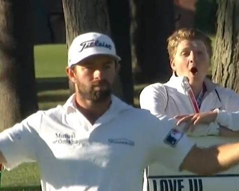 The only thing better than this Cameron Young slam-dunk eagle was this kid's reaction to it