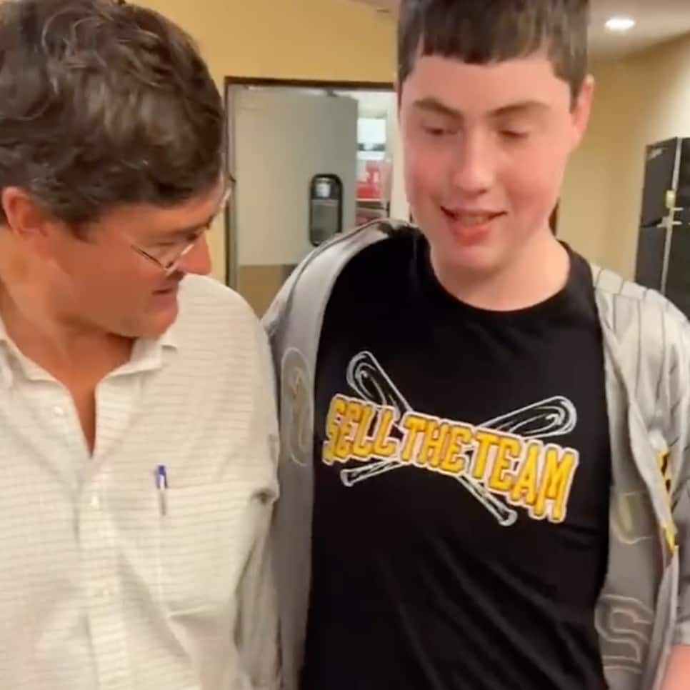 This fan who got a picture with Pirates owner Bob Nutting while