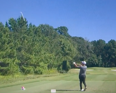 Tour pro casually flips club into the woods, ball ends up 11 feet from the hole