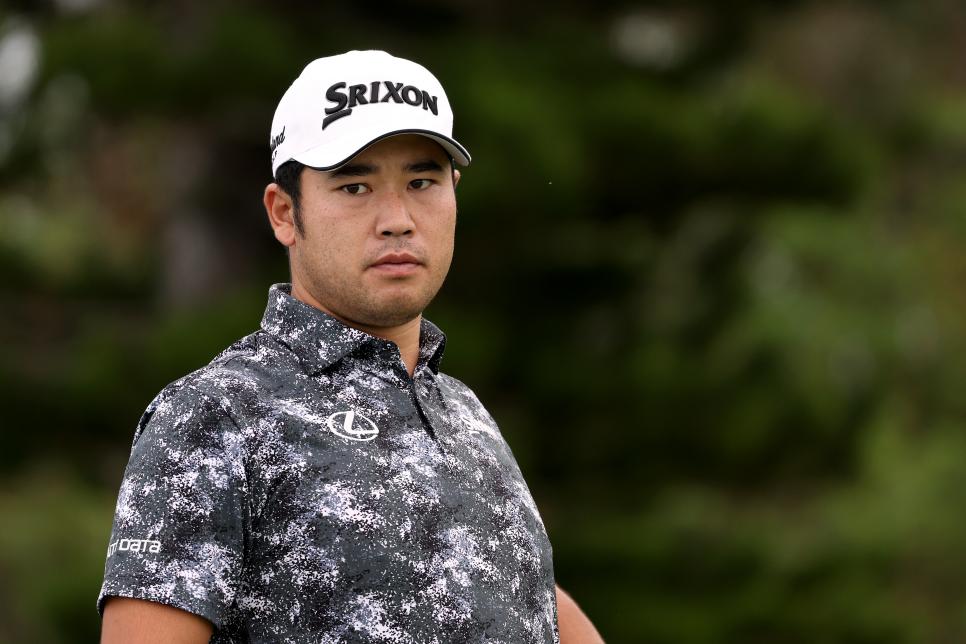 LAHAINA, HAWAII - JANUARY 03: Hideki Matsuyama of Japan on the practice green during practice prior to the Sentry Tournament of Champions at Plantation Course at Kapalua Golf Club on January 03, 2023 in Lahaina, Hawaii. (Photo by Harry How/Getty Images)