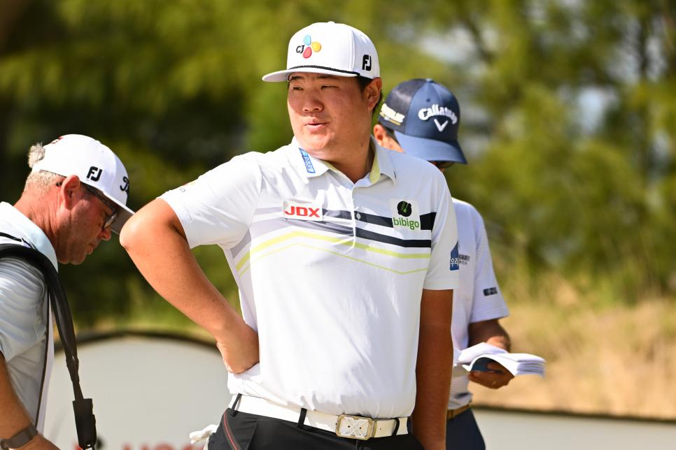 NASSAU, BAHAMAS - DECEMBER 02: Sungjae Im of South Korea at the 10th tee during the second round of the Hero World Challenge at Albany on December 2, 2022 in Nassau, New Providence, Bahamas. (Photo by Tracy Wilcox/PGA TOUR via Getty Images)