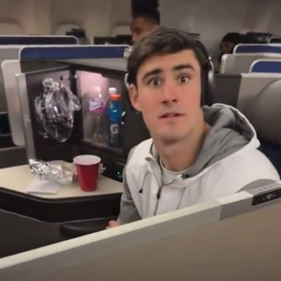 Daniel Jones is so locked in he can't even be bothered to look up from  watching film for his teammate's Instagram live, This is the Loop