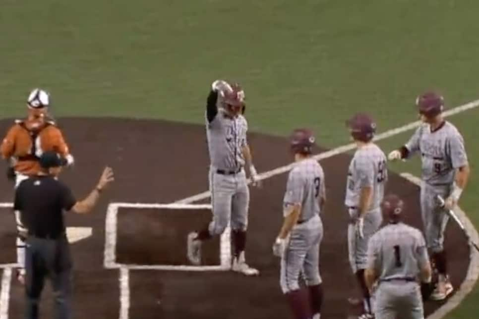 Texas Baseball on X: BALLGAME AND THE SWEEP! @MessingerSkye hits a  game-winning grand slam, EK, @MurphyStehly, and @AustinTodd44 all go deep  on Senior Day and the Horns beat the Jayhawks, 11-6! #HookEm