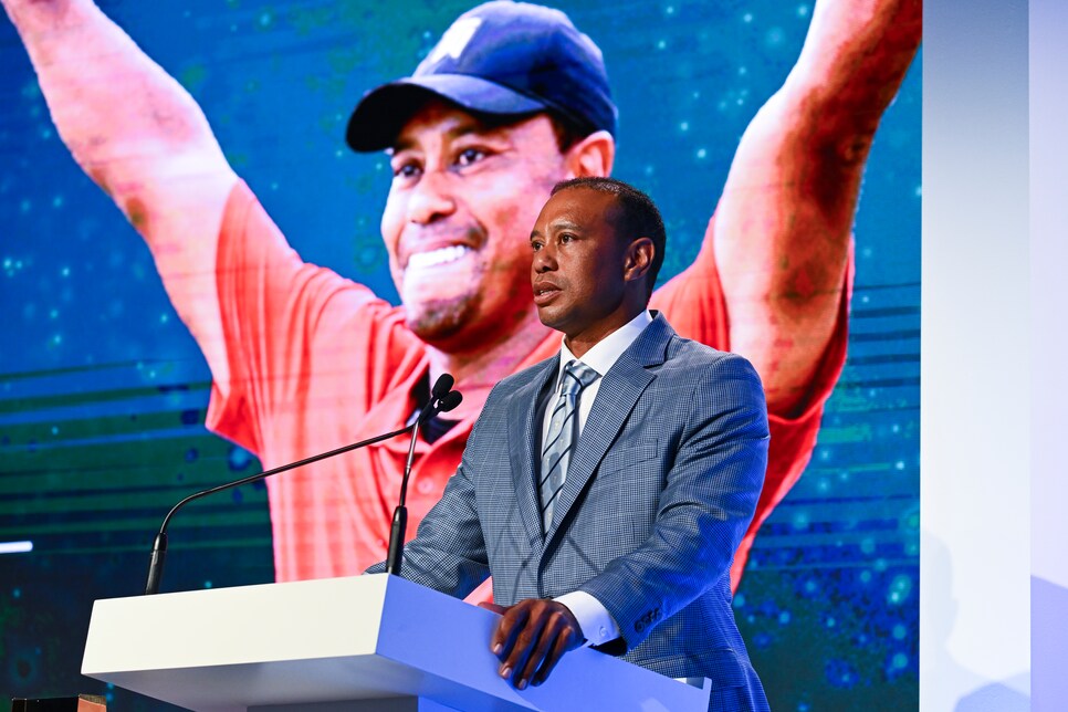 At Hall of Fame induction, Tiger Woods reflects on a career that