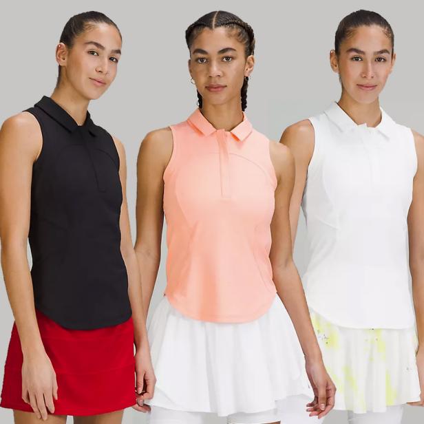 The fan-favorite lululemon women’s sleeveless golf shirt is back in stock | Golf Equipment: Clubs, Balls, Bags