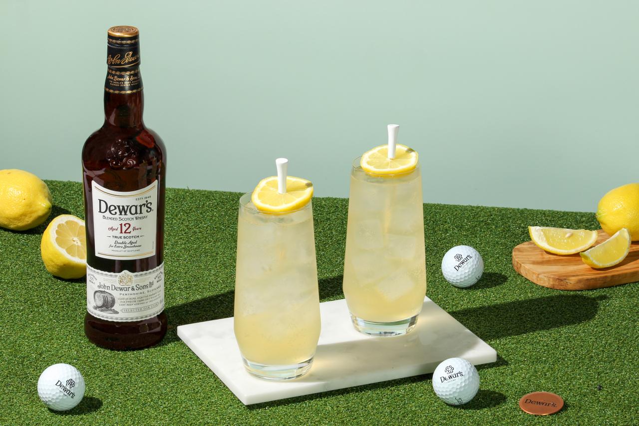 Dewar's Scotch whiskey print ad 2021 - golf trophy US Open