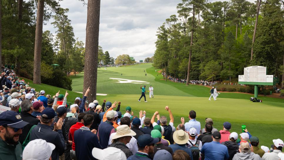 during the second round of the 2022 Masters Tournament held in Augusta, GA at Augusta National Golf Club on Friday, April 8, 2022.