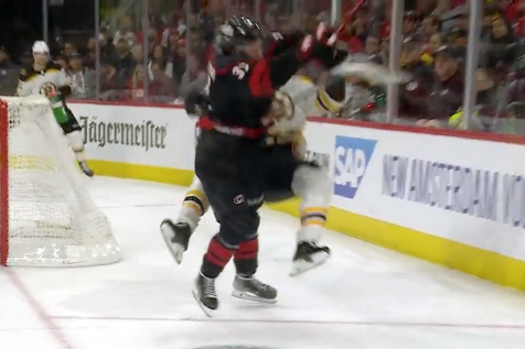 You’ll be shocked to learn that Bruins homer Jack Edwards was disgusted by Andrei Svechnikov’s massive hockey hit on Hampus Lindholm