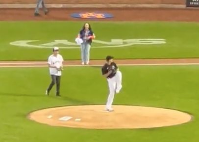 Max Scherzer may have made a big mistake in beating this ceremonial first-pitch thrower to the mound