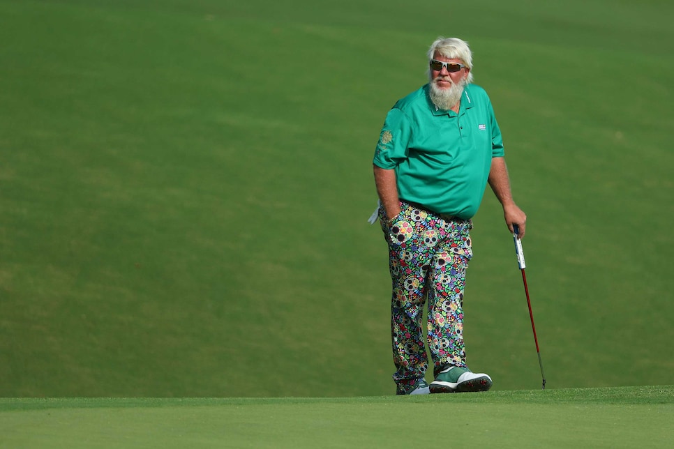 LOOK: John Daly rocks Arkansas pants at PGA Championship at