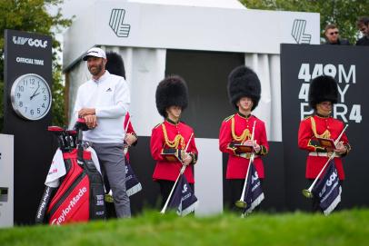London cabs, beefeaters and a little golf: What it was like to be at the first round of the first LIV Golf event