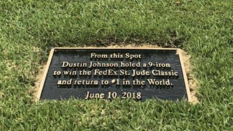 Solving the mystery of Dustin Johnson's missing plaque at TPC Southwind