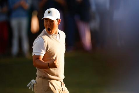 Presidents Cup 2022: Nobody is having as much fun as Tom Kim at Quail Hollow