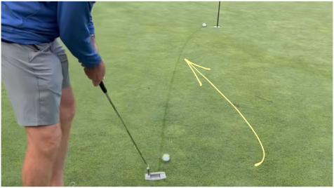 If you’re bad at reading greens, try this legendary putter's clever 'line' trick