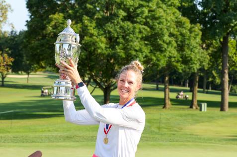 Jill McGill outplays legends to win U.S. Senior Women's Open, joins a small elite club that includes Arnie, Jack and Tiger