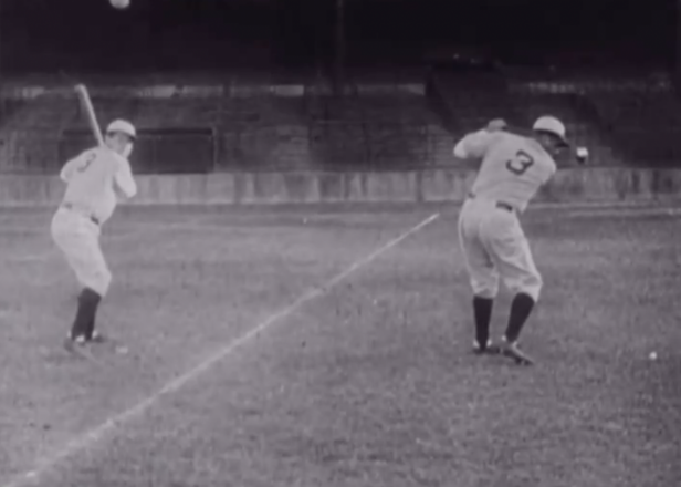 Watch Babe Ruth analyze his own golf swing in this fascinating old video