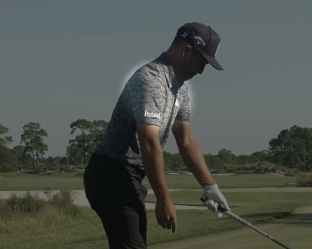 This pro’s shoulder setup check can quickly solve a slice-causing problem