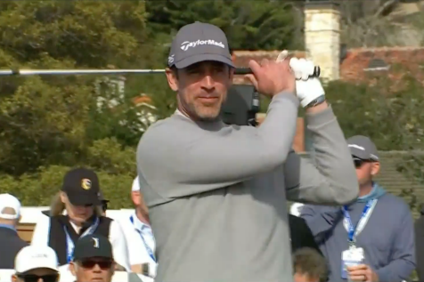 Aaron Rodgers confirms one team he's NOT going to in funny exchange with Colt Knost at Pebble Beach