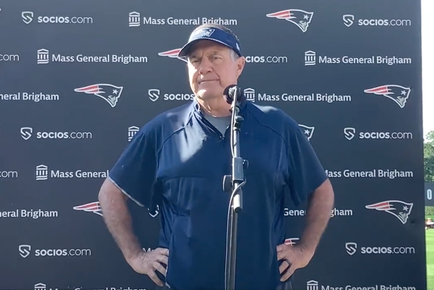 Bill Belichick was asked about the Miami Dolphins-Tom Brady tampering scandal and you can guess how that went