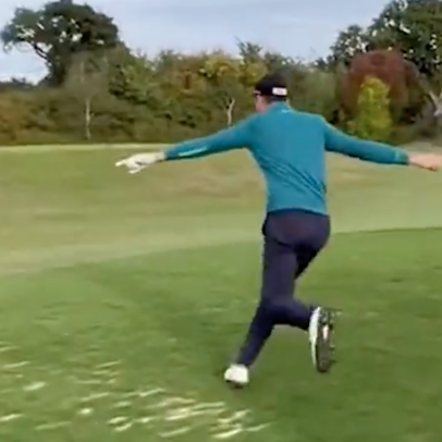 This guy just had the greatest hole-in-one celebration in golf history (or at the very least this week)