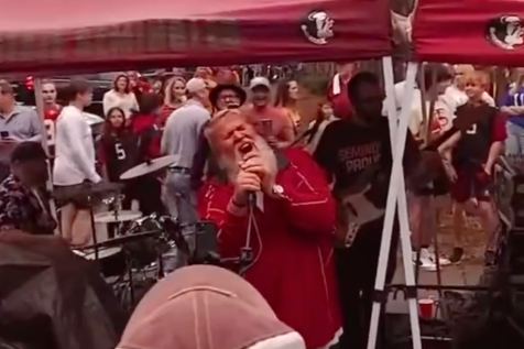 John Daly sings “Knockin’ on Heaven’s Door” (again) at Florida State tailgate; the Seminoles are so back