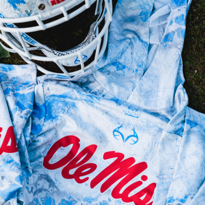 Sound the alarms, Ole Miss will be wearing Realtree electric-blue camo alternates against Kentucky on Saturday