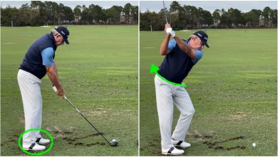 There's a trendy new swing move at the PNC and older golfers should take note