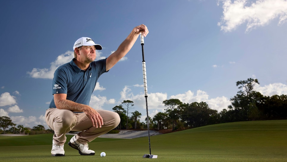 Lucas Glover for Golf Digest. November 20, 2023 at the Jupiter Hills Club in Tequesta, FL.