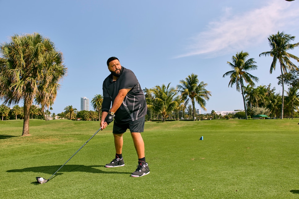 DJ Khaled wants to become a pro golfer after stepping up