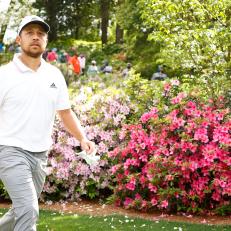 AUGUSTA, GEORGIA - APRIL 11: Xander Schauffele of the United States walks up the sixth hole during the final round of the Masters at Augusta National Golf Club on April 11, 2021 in Augusta, Georgia. (Photo by Jared C. Tilton/Getty Images)