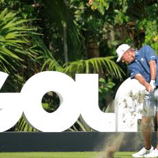 PLAYA DEL CARMEN, MEXICO - FEBRUARY 26:  Charles Howell III of Crushers GC plays his shot from the 8th tee during day three of the LIV Golf Invitational - Mayakoba at El Camaleon at Mayakoba on February 26, 2023 in Playa del Carmen, Mexico. (Photo by Hector Vivas/Getty Images)