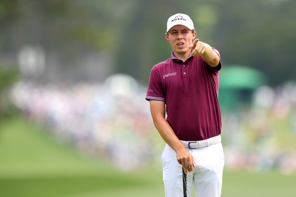 Matt Fitzpatrick has issues with clubhead, needs coach to run across