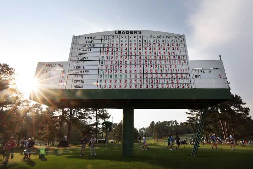 The Masters 2023 Augusta leaderboard after round one