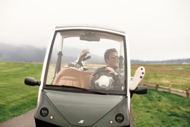 Get this tricked-out, made-to-order k TaylorMade golf cart