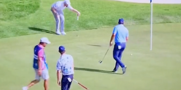Expert golfer on DP Planet Tour defends his actions immediately after criticism for traversing playing partner’s placing line | This is the Loop