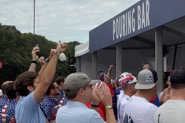 Ryder Cup 2025: Watch fans lead a hilarious countdown as the beer tent ...