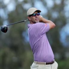 LAHAINA, HAWAII - JANUARY 05: Adam Scott of Australia plays his shot from the fourth tee during the first round of the Sentry Tournament of Champions at Plantation Course at Kapalua Golf Club on January 05, 2023 in Lahaina, Hawaii. (Photo by Andy Lyons/Getty Images)