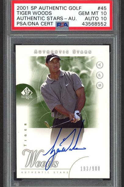 You won't believe how much these Tiger Woods cards are going for