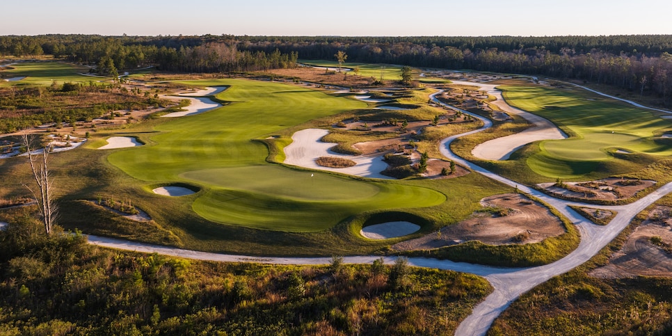 Picturesque golf course by lake stages Winter Classic