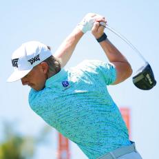 PUERTO VALLARTA, MEXICO - FEBRUARY 25: Jake Knapp of the United States plays his shot from the second tee during the final round of the Mexico Open at Vidanta at Vidanta Vallarta on February 25, 2024 in Puerto Vallarta, Jalisco. (Photo by Hector Vivas/Getty Images)