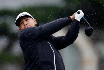 Kurt Kitayama leads, Justin Rose scores a quiet ace, Pebble takes and gives on a rainy Friday