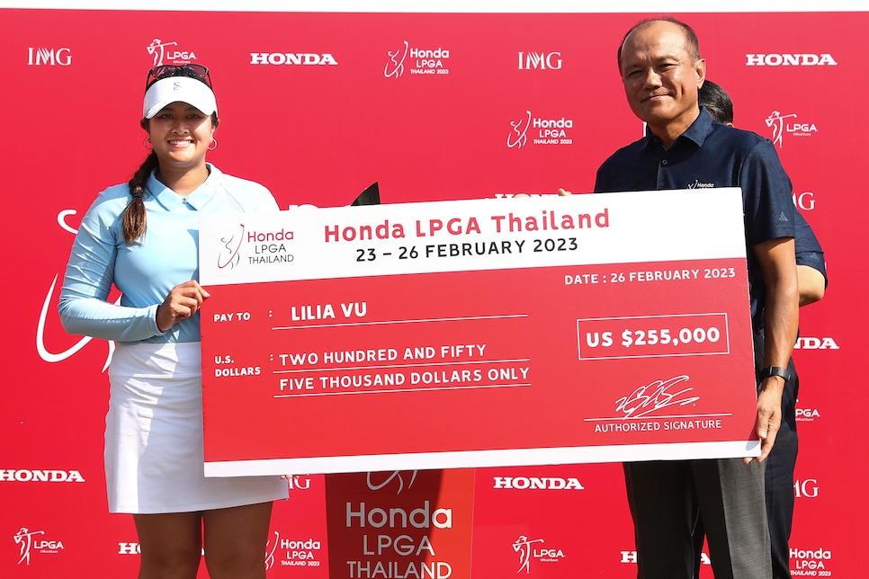 Here's the prize money payout for each golfer at the 2023 Honda LPGA