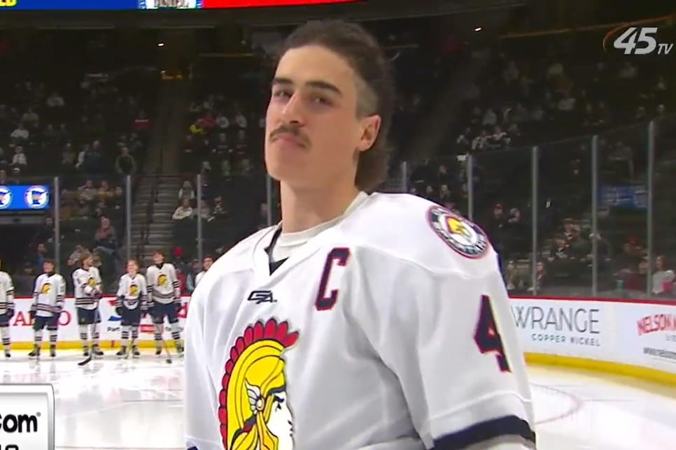 Minnesota high school hockey players have some wild hair