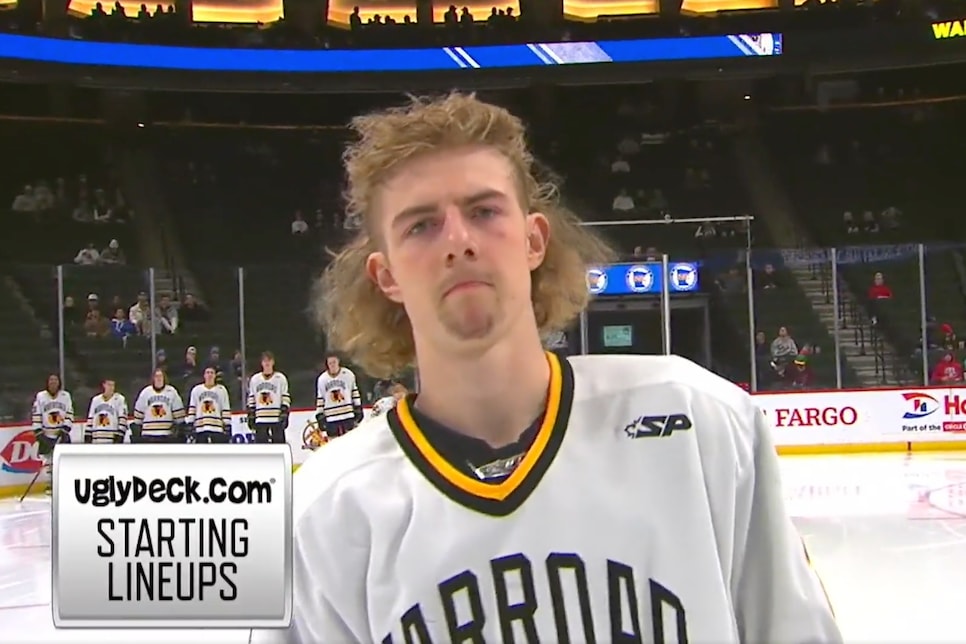 The team intros from the Minnesota high school hockey tourney are a parade  of crisp lettuce, sick cabbage, and crazy flow, This is the Loop