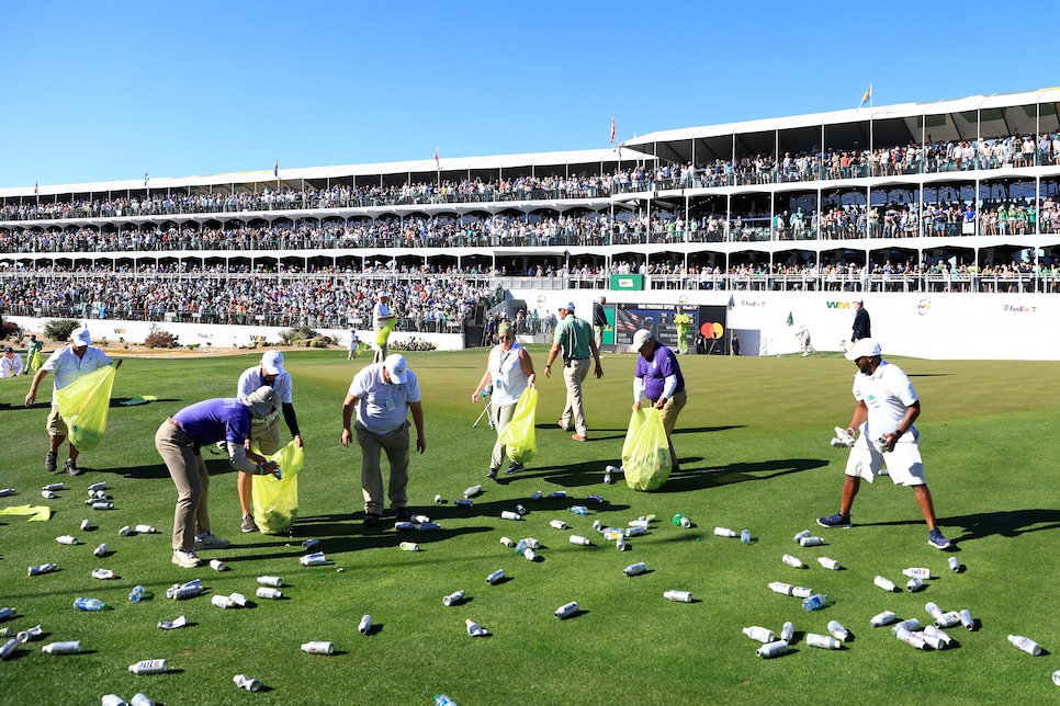 How recycled water bottles at the WM Phoenix Open will next year