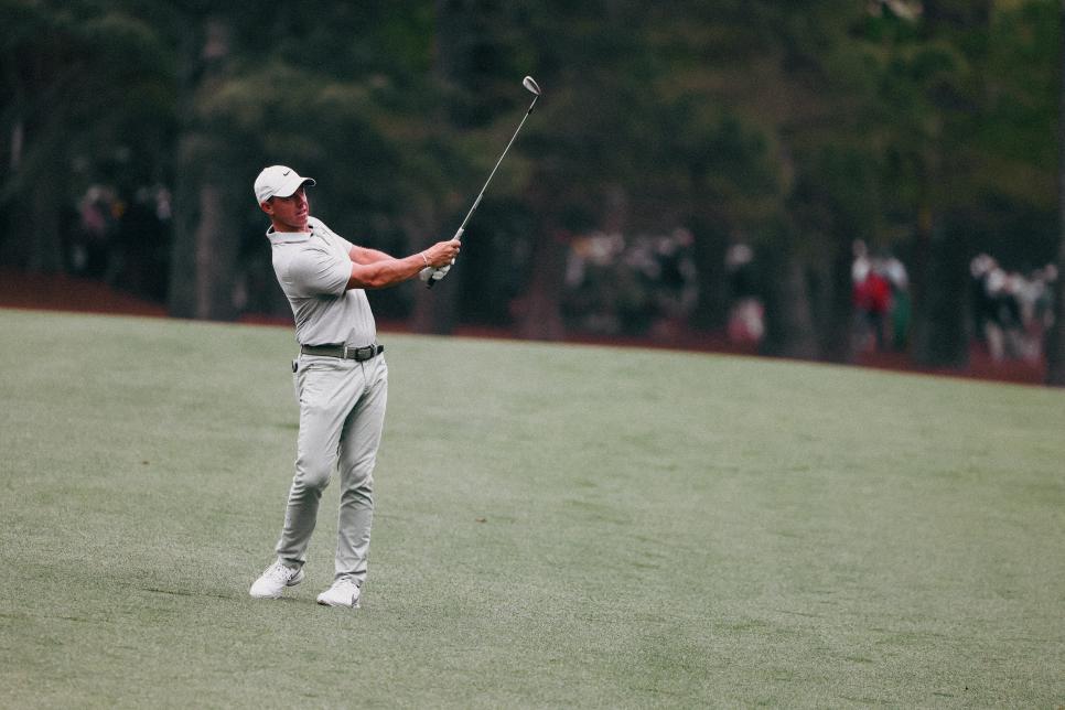 Rory McIlroy during the a practice round of the 2024 Masters Tournament held in Augusta, GA at Augusta National Golf Club on Tuesday, April 9, 2024.