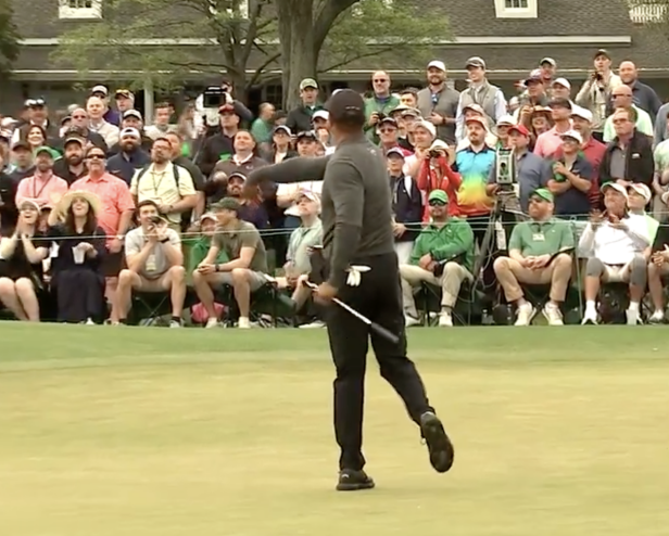 Masters 2024: Fan yells 'I'M OPEN!' at Tiger Woods, Tiger promptly missiles his ball to him