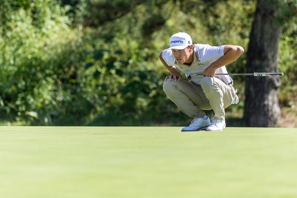 YOKOHAMA, JAPAN - OCTOBER 10: Johnny Keefer of United States ponders his next move during the third round of the Baycurrent Classic 2026 at Yokohama Country Club on October 10, 2026 in Yokohama, Kanagawa, Japan. (Photo by Yu Chun Christopher Wong/Eurasia Sport Images/Getty Images)